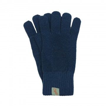 Gloves | Lambswool | Diesel Blue